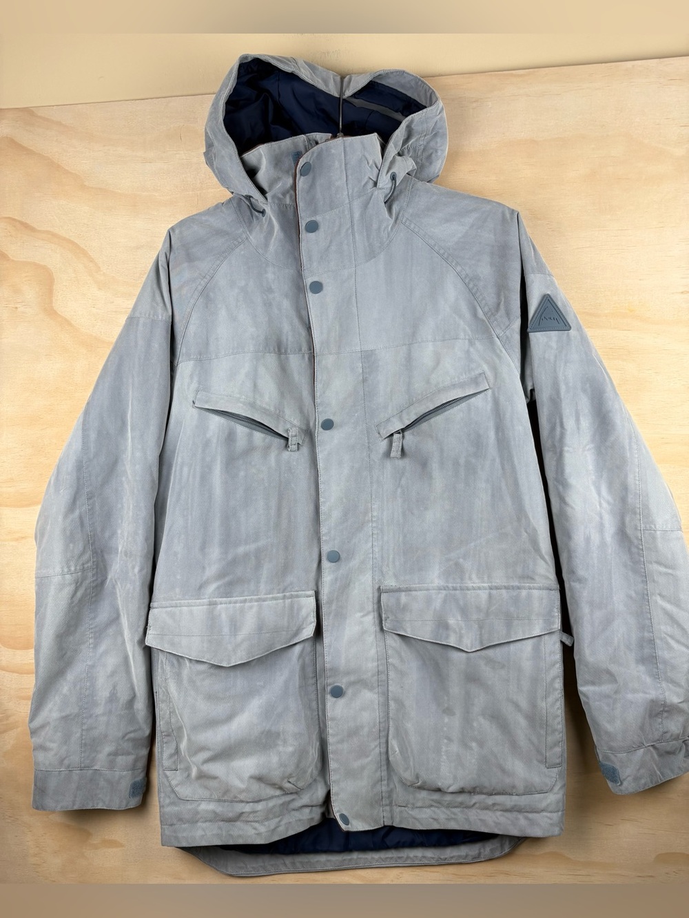Burton Men’s Breach Ski Snowboard Jacket Distressed Gray Size XS